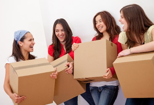 Boxes and packing materials used by packing services in Elephant and Castle