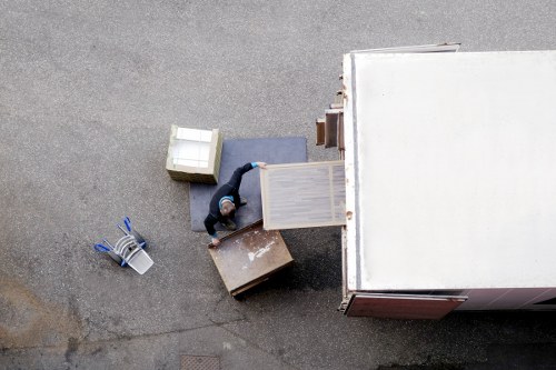 House removals team preparing a move in Elephantandcastle