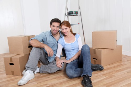 Removal van loading furniture during an Elephantandcastle move