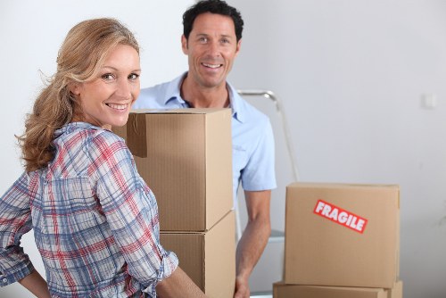 Packing supplies prepared for flat removals in Elephant and Castle