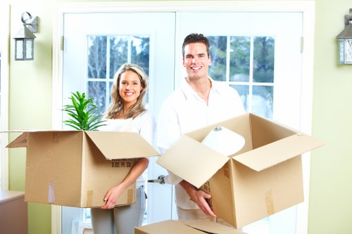 Packing boxes for a small move in Elephant and Castle